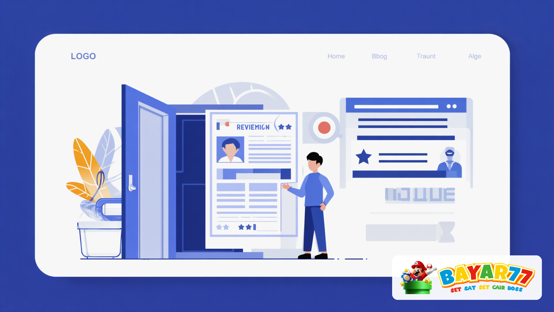 Ilustrasi BAYAR77 : Informasi Login dan Verifikasi Akses